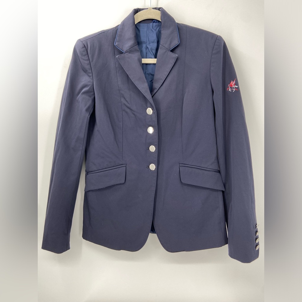 Lillie‎ by Flying Changes Navy Womens Riding Coat Jacket Size 6